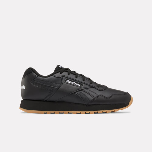 Black Reebok Reebok Glide Women's Sneaker on a light grey background