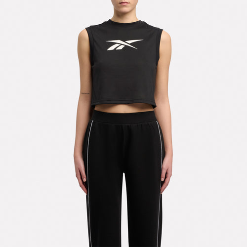 ID Train Logo Cropped Sleeveless T-Shirt