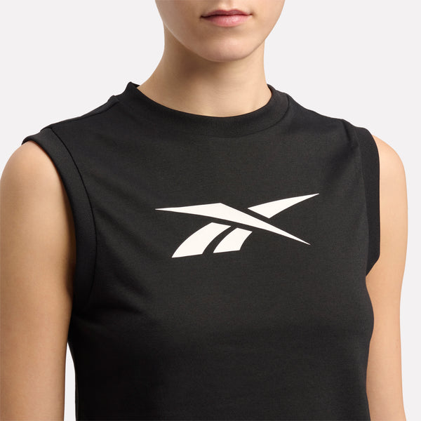 ID Train Logo Cropped Sleeveless T-Shirt
