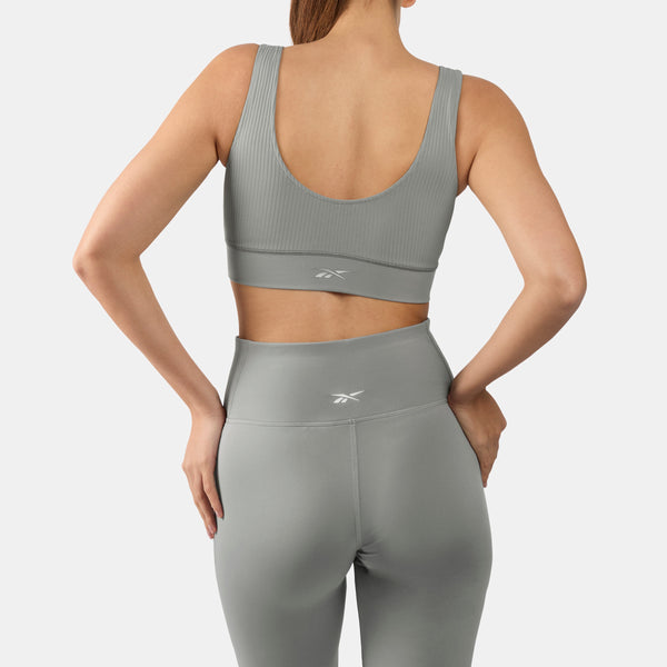 Lux Peached V-Neck Sports Bra