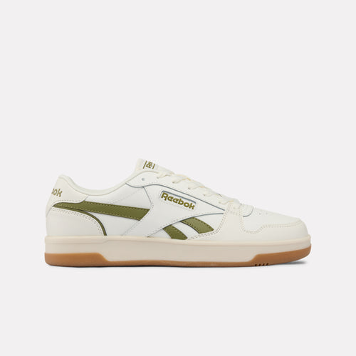 White Match Prime V2 Men's Sneaker with green accents on a white background