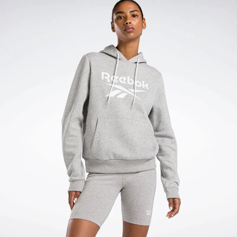 Sweat à capuche en polaire à logo large Reebok Identity