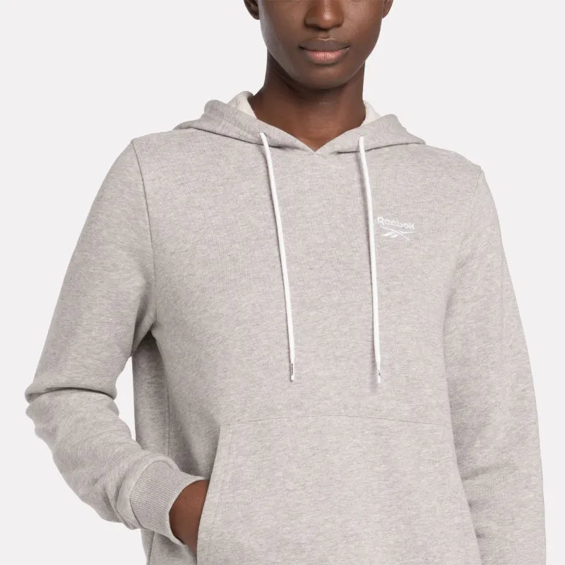 Sweat à capuche en coton éponge français avec petit logo Reebok Identity