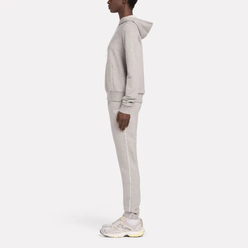Sweat à capuche en coton éponge français avec petit logo Reebok Identity