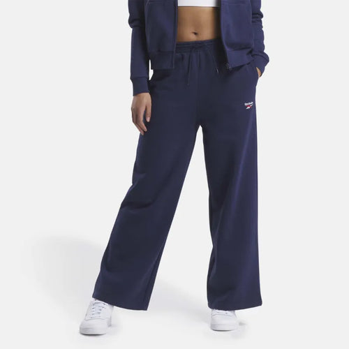 Identity Small Logo Fleece Wide Leg Pants