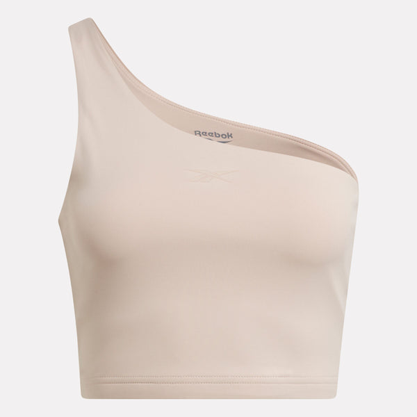 Lux One Shoulder Fitted Cropped Tank