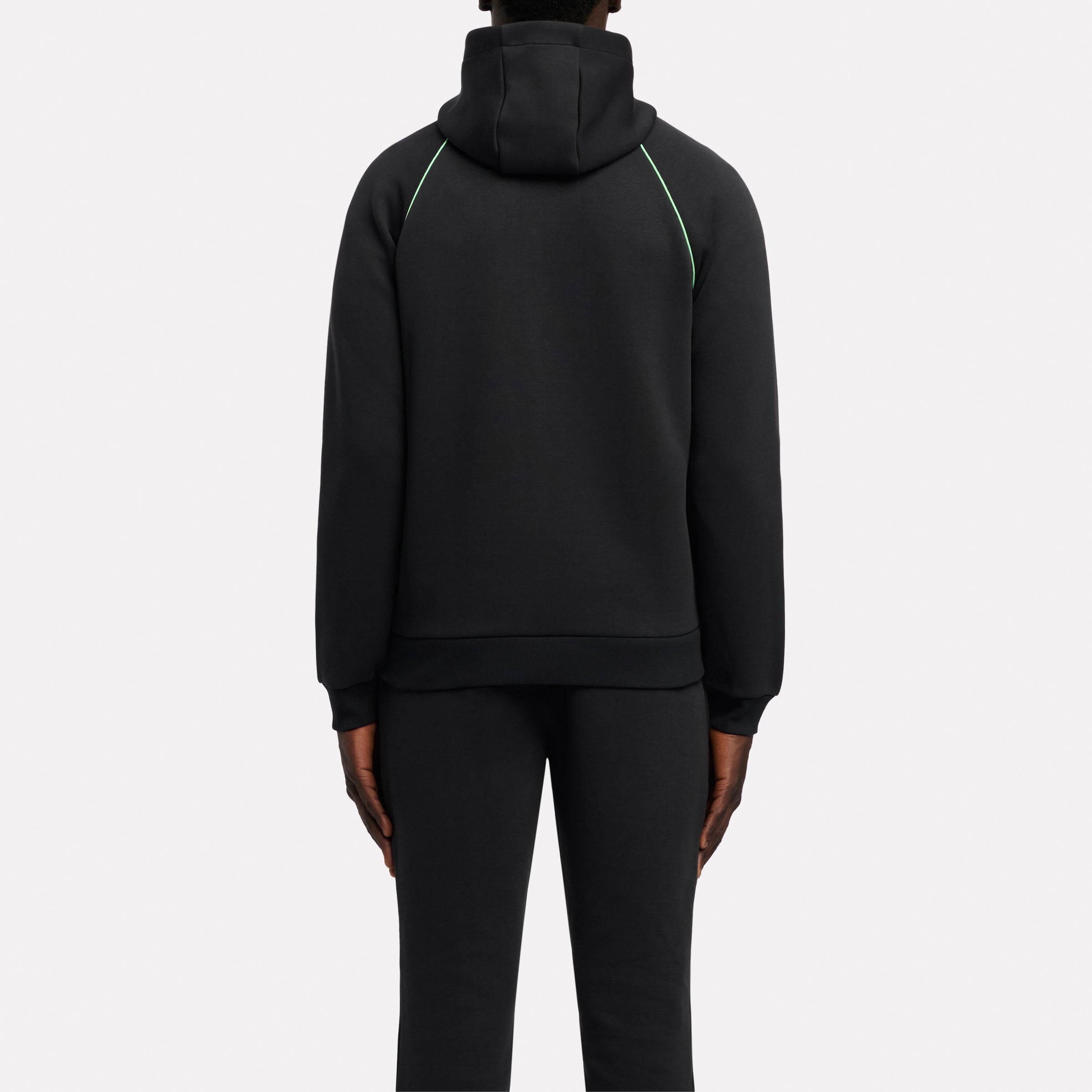 é ribbon piping zip hoodie black Sport Street Piping Spacer Full Zip Hoodie – Reebok EU