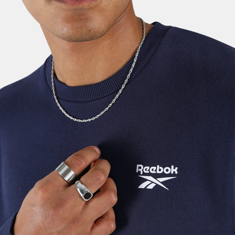Reebok Identity Small Logo Fleece Crewneck Sweatshirt