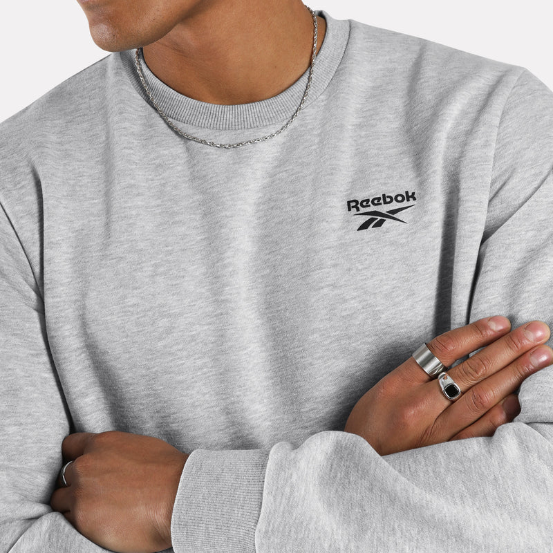 Reebok Identity Small Logo Fleece Crewneck Sweatshirt