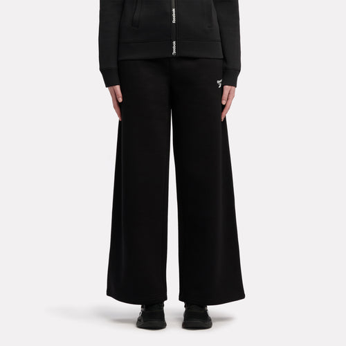 Identity Small Logo Wide Leg Fleece Pant