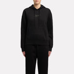 Satin Logo Fleece Hoodie