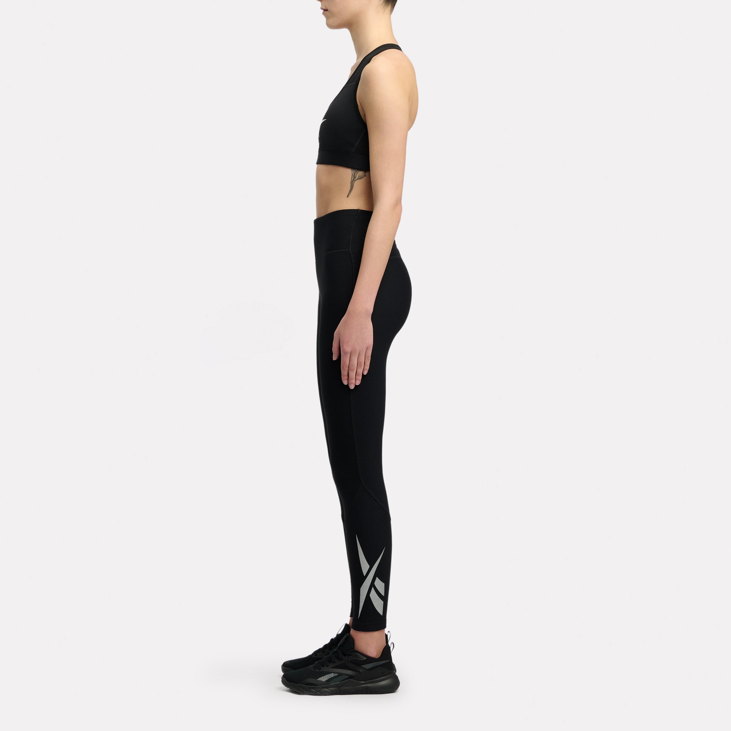 Reebok Lux Speed Brushed Logo Leggings