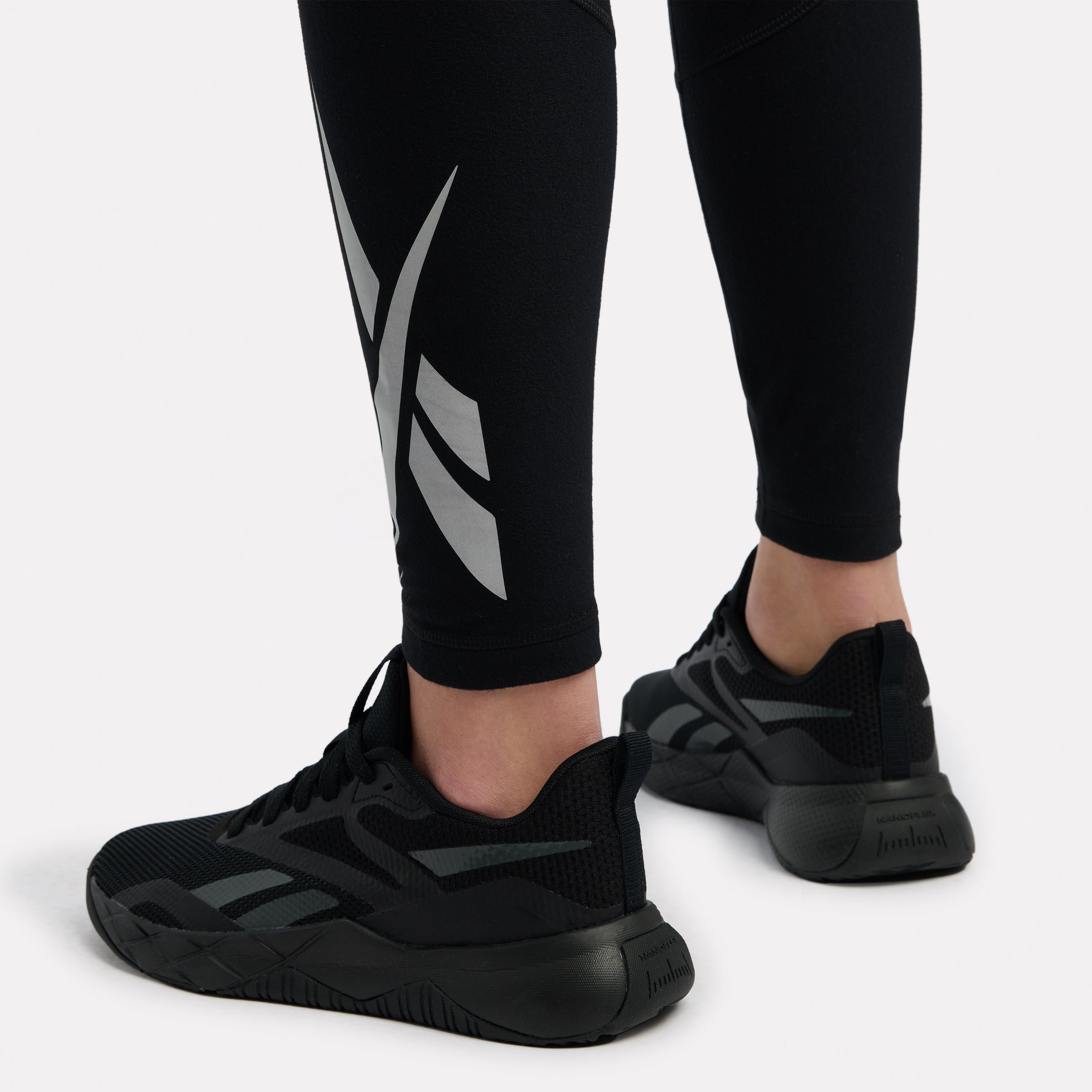 Reebok Lux Speed Brushed Logo Leggings