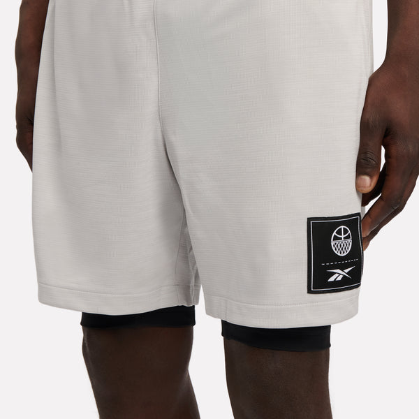 Reebok Identity Basketball 7" 2-In-1 Shorts