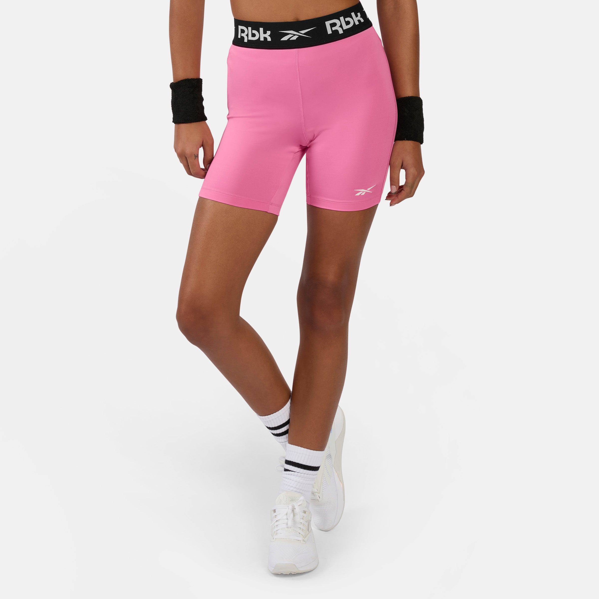 Pantaloncini Donna Vita Alta Con Scollo A V Sul Retro | Per Yoga, Biker E Palestra | Modellanti E Antisquat | Rosa, Taglia M