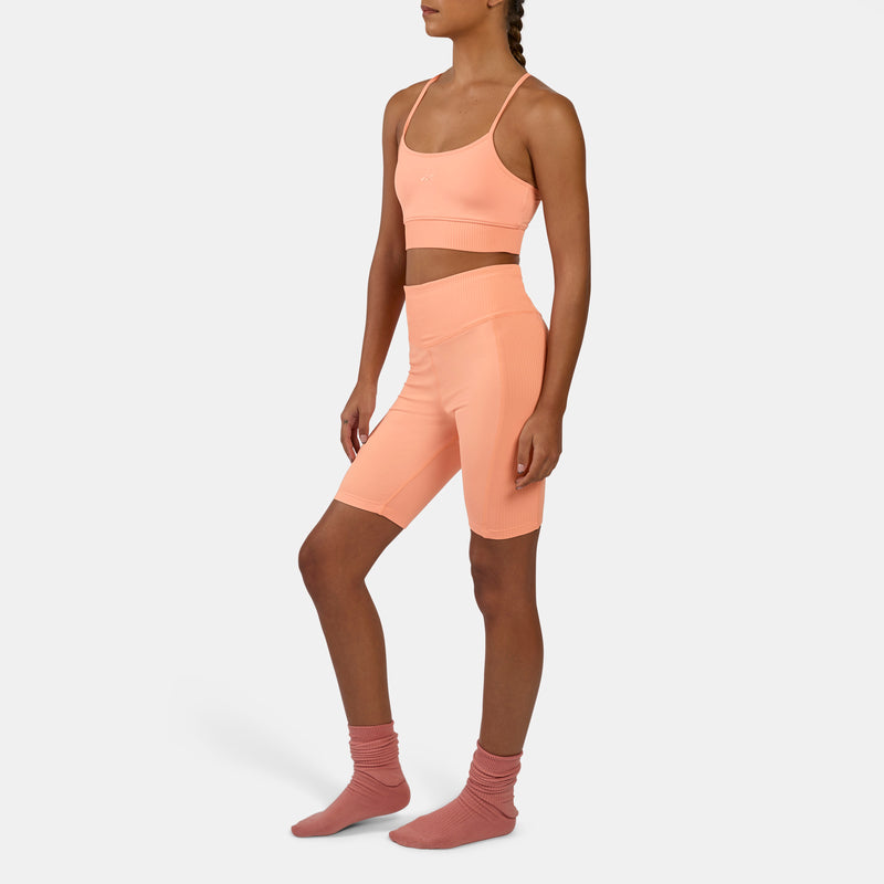 Lux Peached Biker Shorts