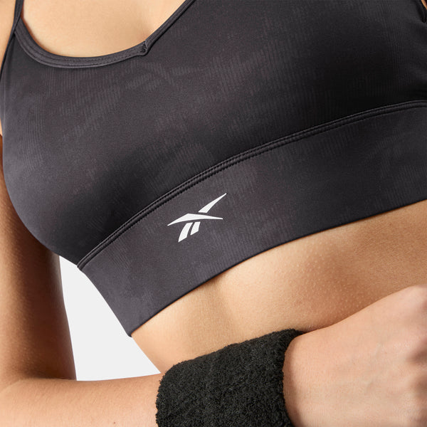 Brassière de sport ID Train Printed Tri-Back pour Femme