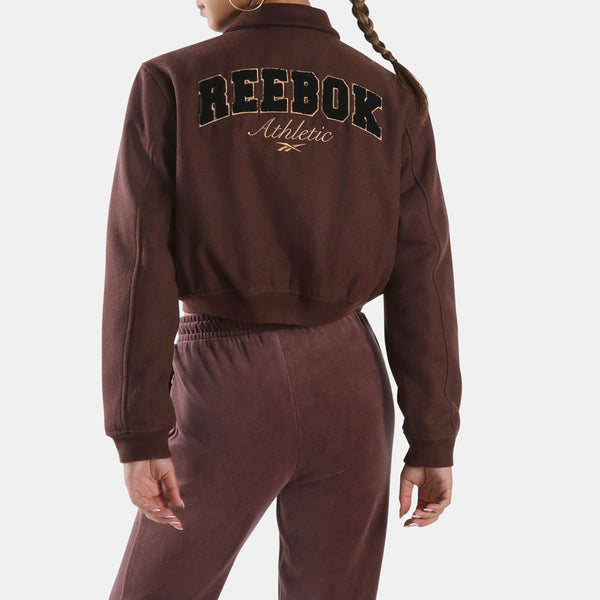 Elevated Athletic Cropped Varsity Blouson Bomber pour femme