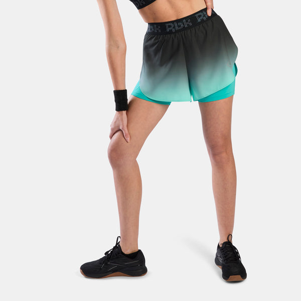 Shorts taille moyenne 2-en-1 Ombre Athlete Speed 3" pour Femme
