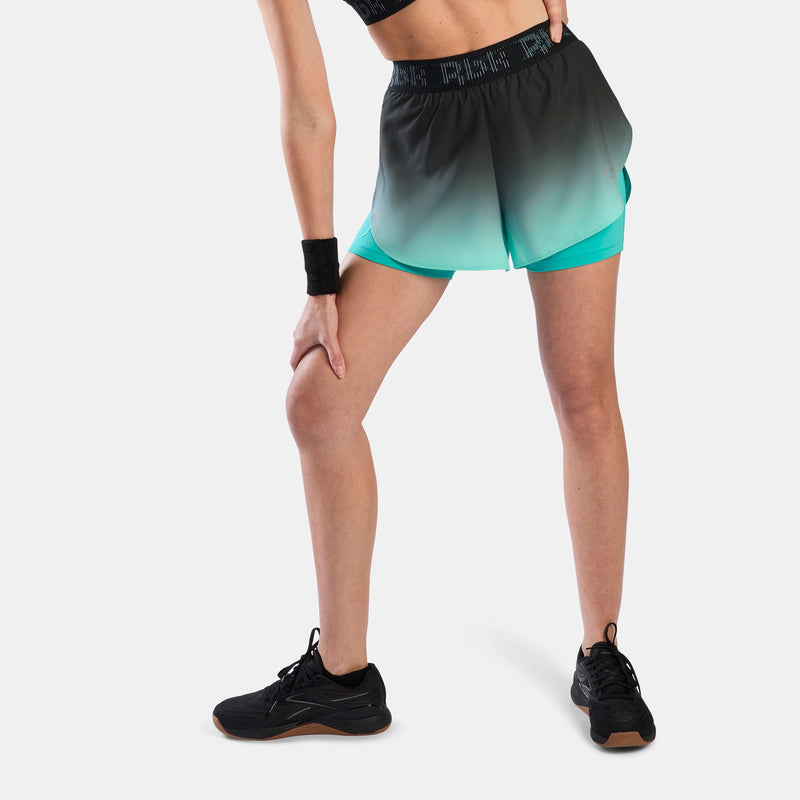 Shorts taille moyenne 2-en-1 Ombre Athlete Speed 3" pour Femme