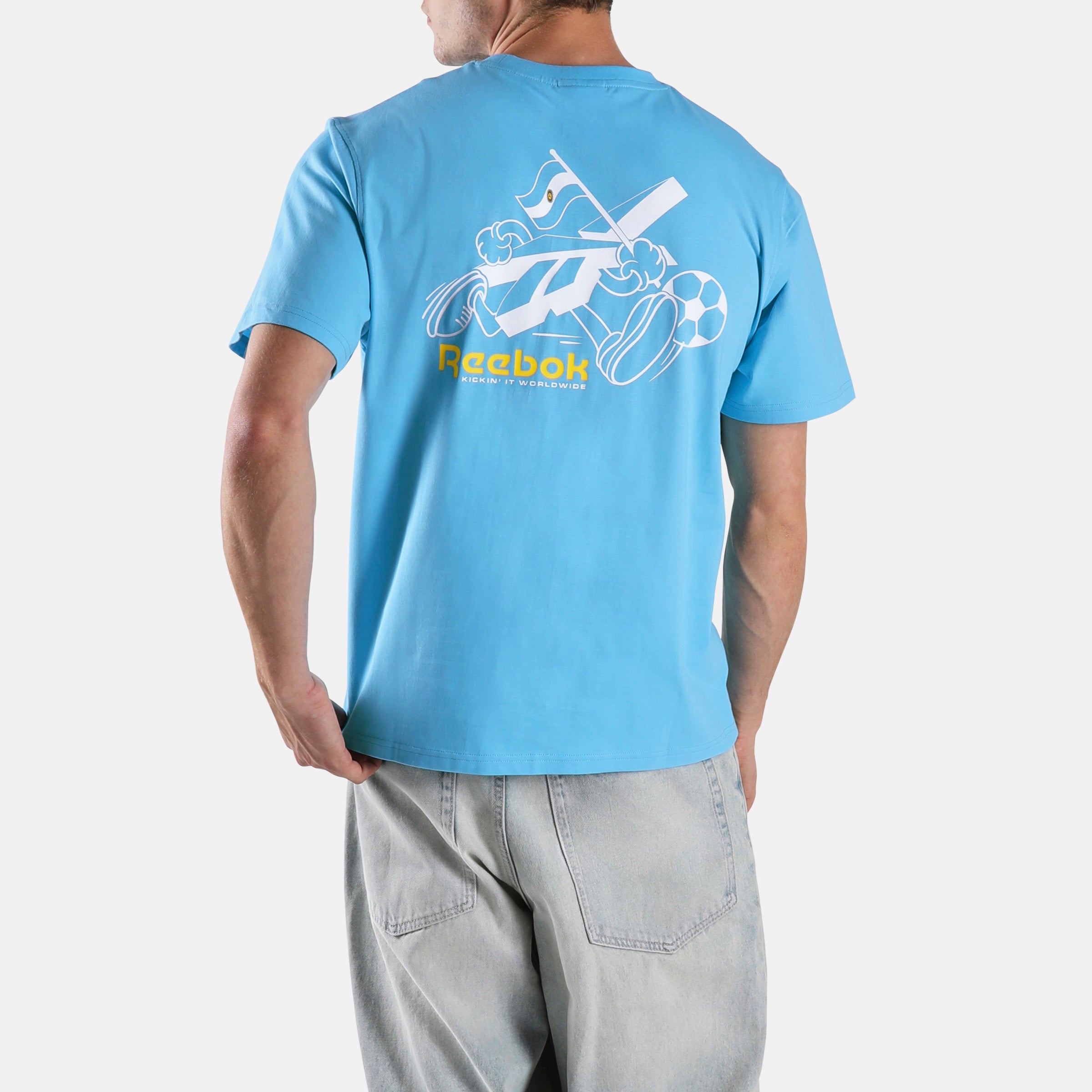 reebok アルゼンチン シャツ センターロゴ メッシ Reebok Argentina Football T-Shirt