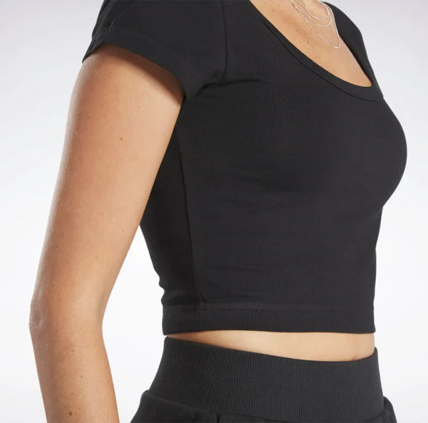 Tee-shirt Crop Reebok Classics en Jersey