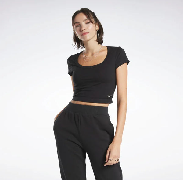 Tee-shirt Crop Reebok Classics en Jersey