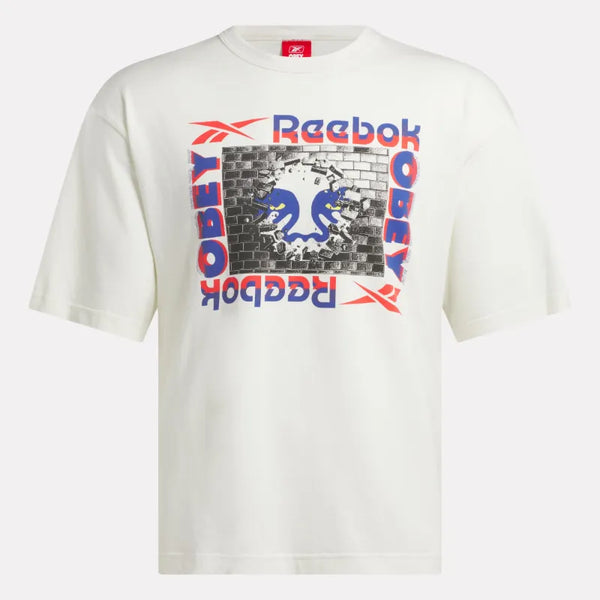 T-shirt con stampa Reebok x Obey