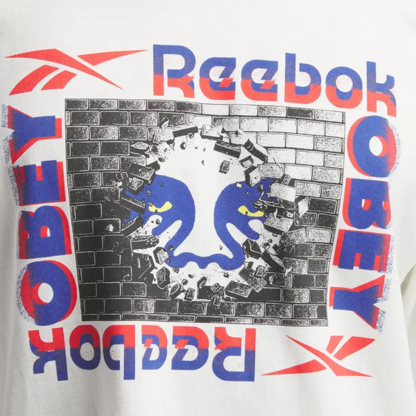 T-shirt con stampa Reebok x Obey