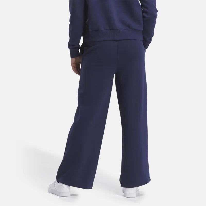 Identity Small Logo Fleece Wide Leg Pants
