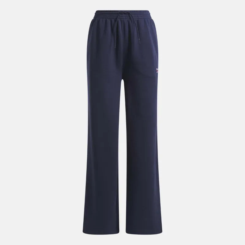 Identity Small Logo Fleece Wide Leg Pants