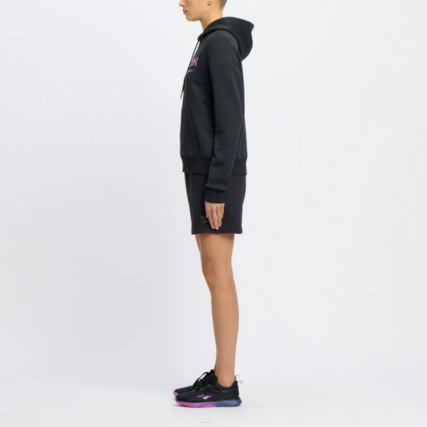 Felpa Reebok Identity in pile con cappuccio e logo grande