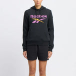 Felpa Reebok Identity in pile con cappuccio e logo grande