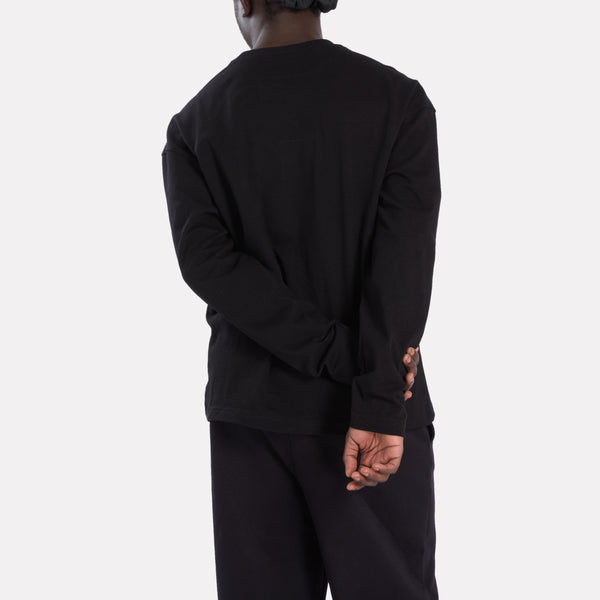 Long Sleeved Leather Pocket Tee