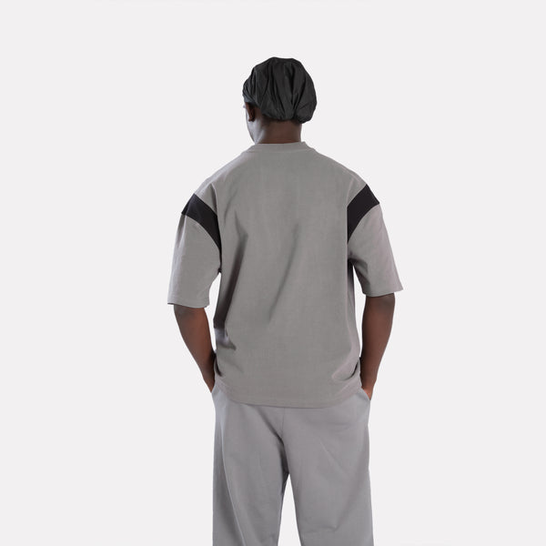 Short Sleeved Contrast Shoulder T-Shirt