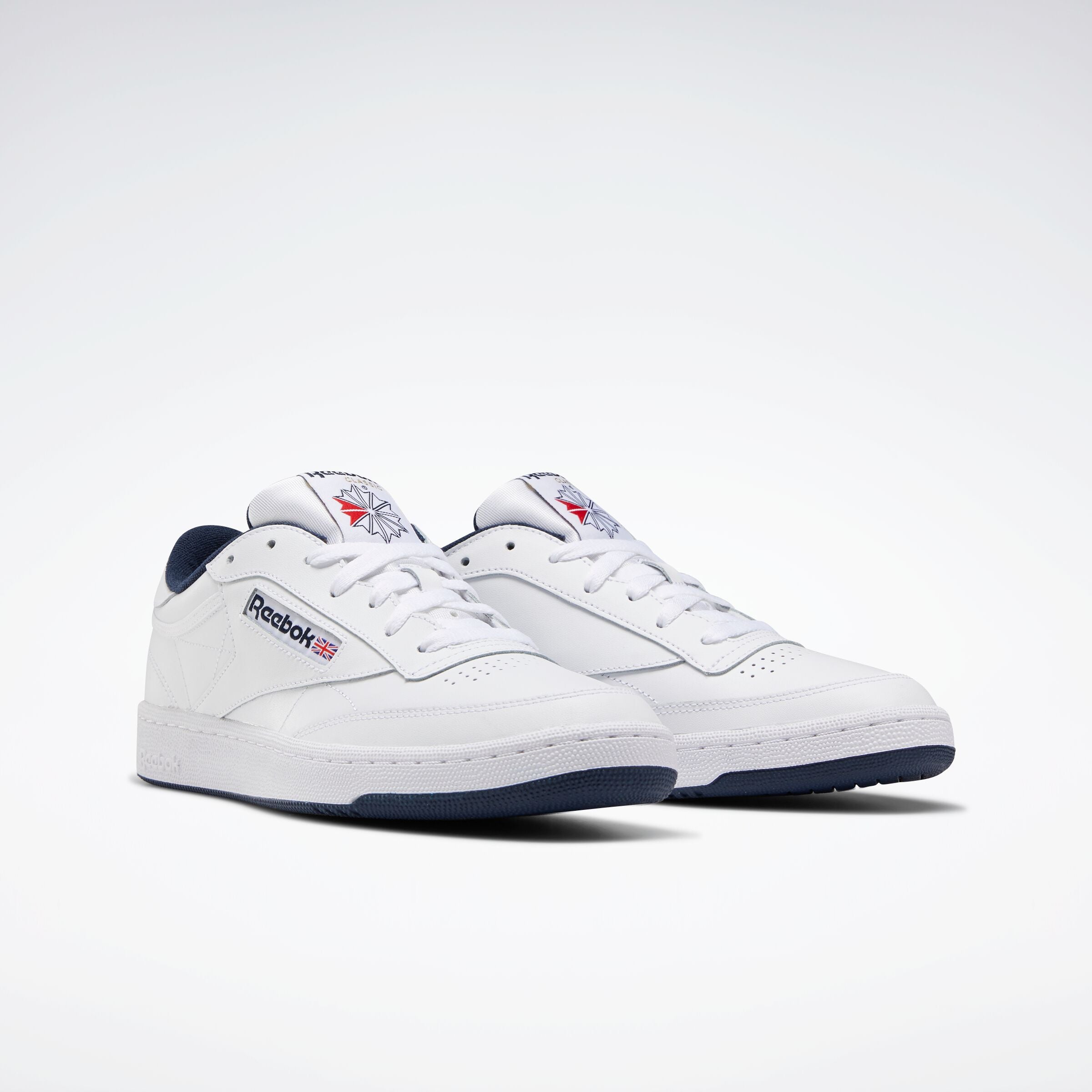 Reebok × 1LDK Club C 85[WHITE×NAVY] Reebok Club C 85 Male Tennis Universal Sneakers in White/Navy