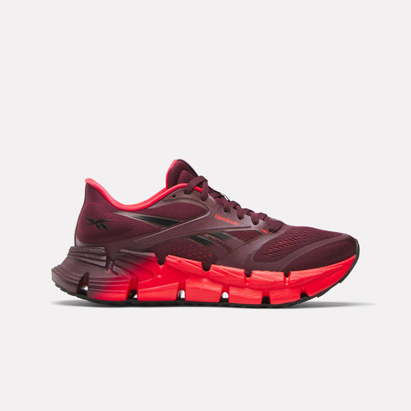 Reebok Wave Runner Reebok FloatZig Running Shoes In Black Cherry