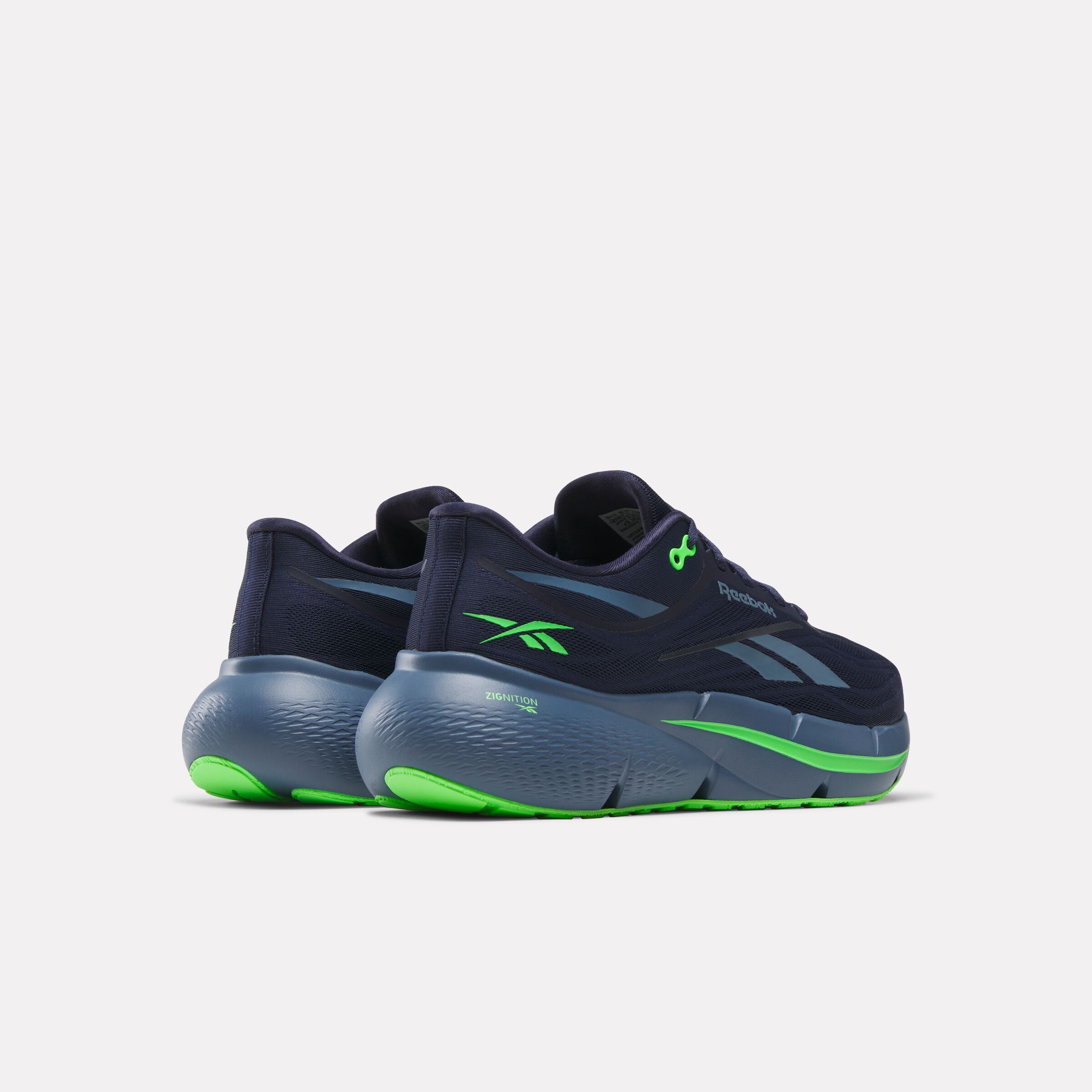 Reebok Zignition Mens Running Shoes in Vector Navy/Shadow/Solar Lime