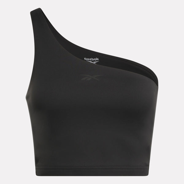 Lux One Shoulder Fitted Cropped Tank