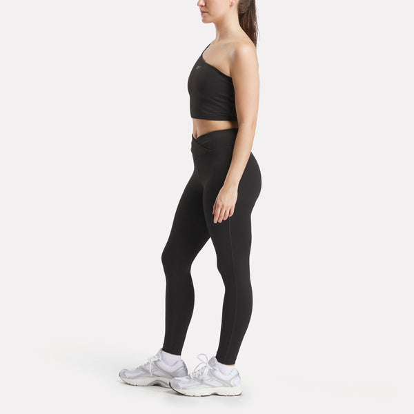 Lux One Shoulder Fitted Cropped Tank
