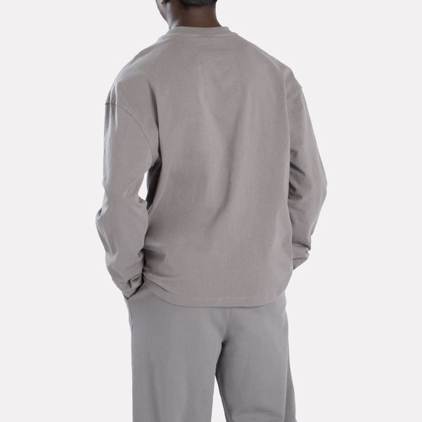 Long Sleeved Leather Pocket Tee