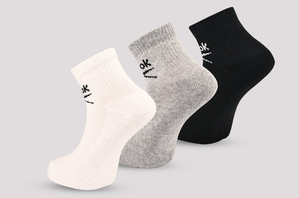 3 Pairs Classic Core Ankle Sock