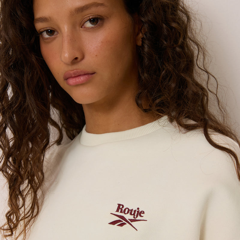 Reebok x Rouje Diana Damen Oversize-Rundhals-Sweatshirt